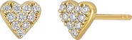 Bony Levy Mika Heart Diamond Stud Earrings
