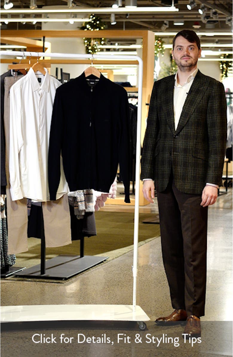 Balonso Mock Neck Wool Full Zip Cardigan, sales video thumbnail