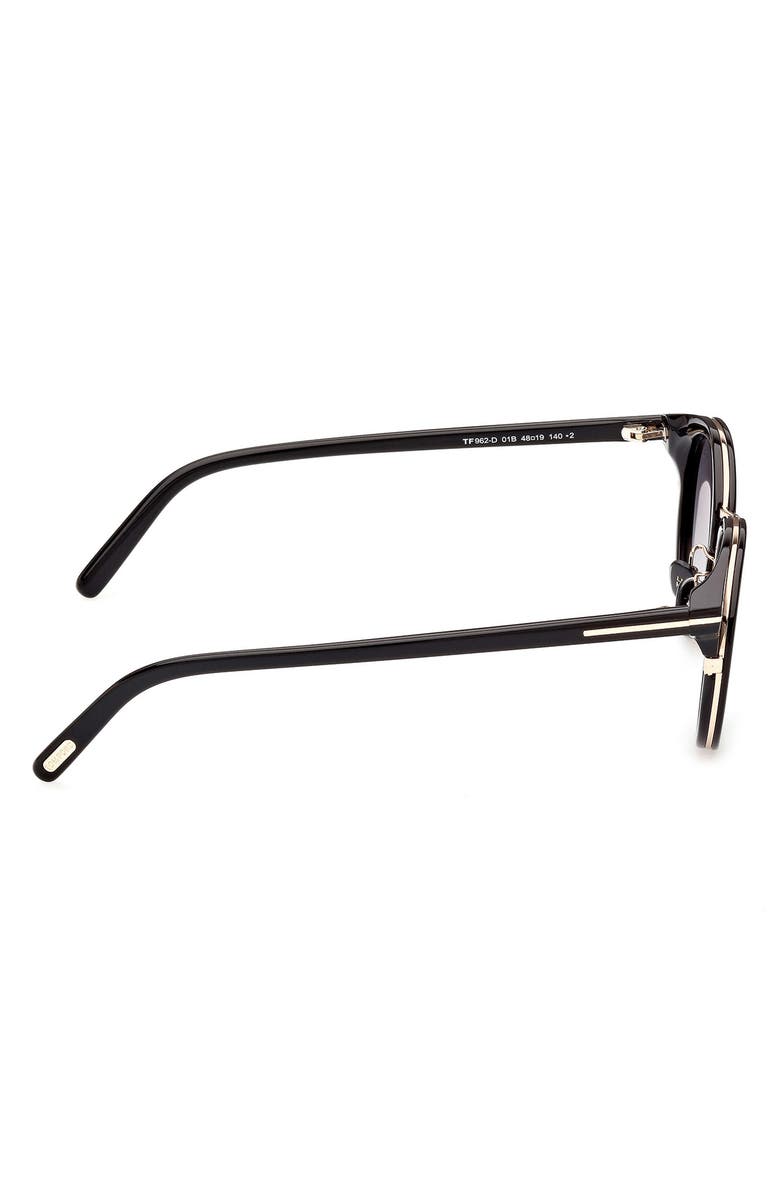 TOM FORD 48mm Gradient Round Sunglasses, Alternate, color, 