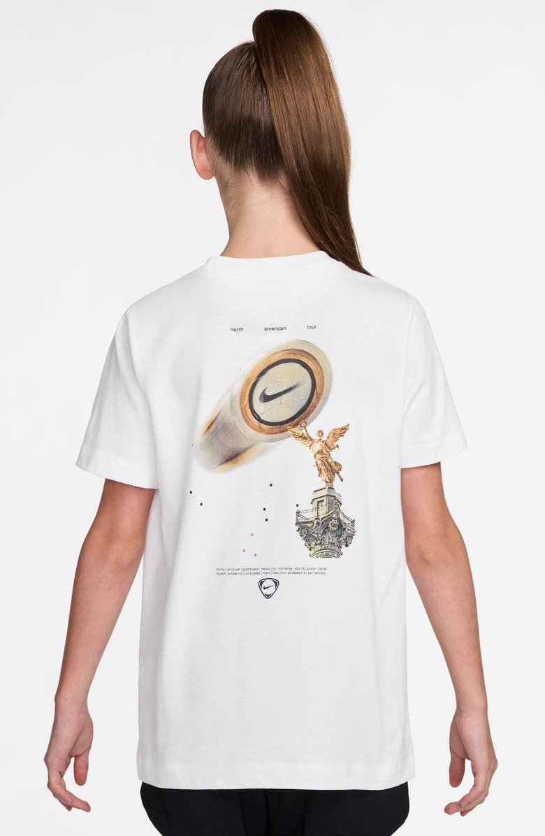 Nike Kids' Sportswear Winged Victory Cotton Graphic T-Shirt, Alternate, color, White