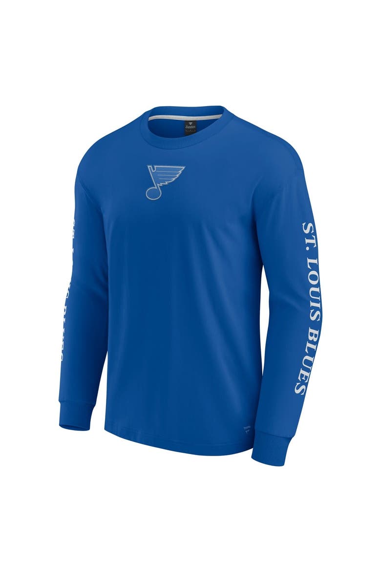 Men's Fanatics Blue St. Louis Blues Elements Strive Long Sleeve T-Shirt, Alternate, color, Blue