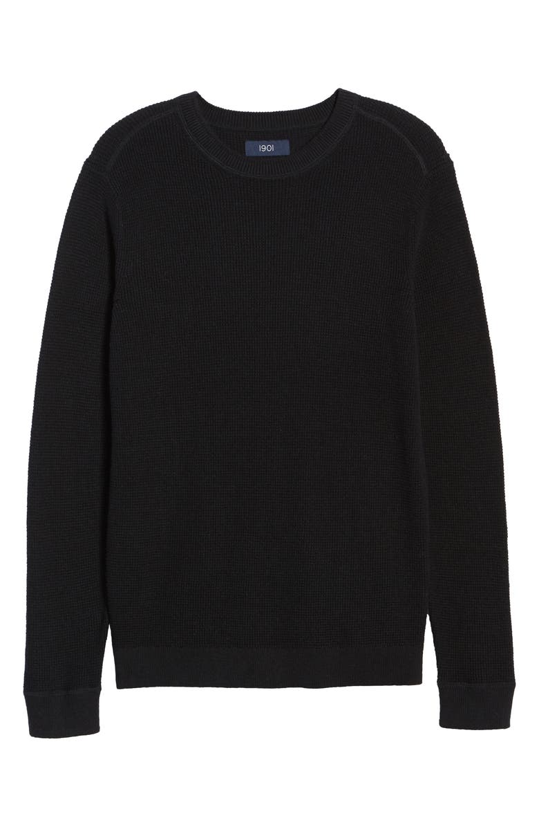 1901 Waffle Knit Crewneck Sweater, Alternate, color,