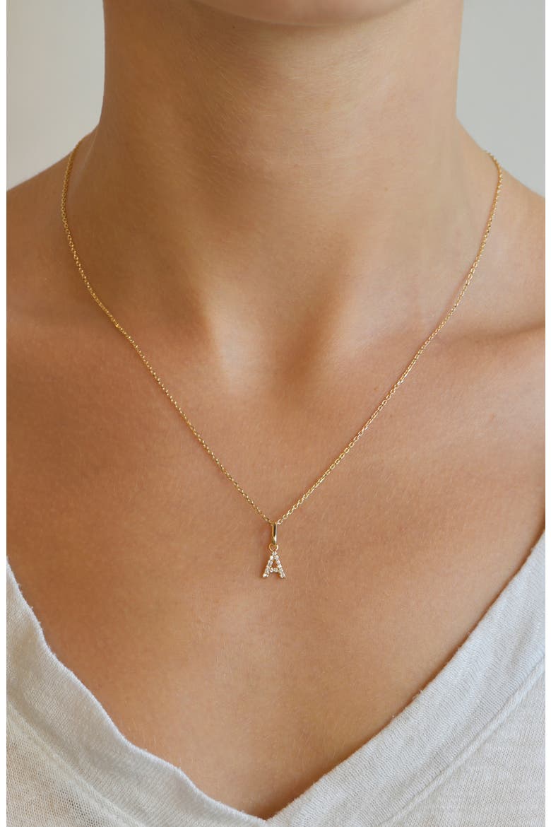 Love Letter Pavé Diamond Charm, Alternate, color, CLEAR - A