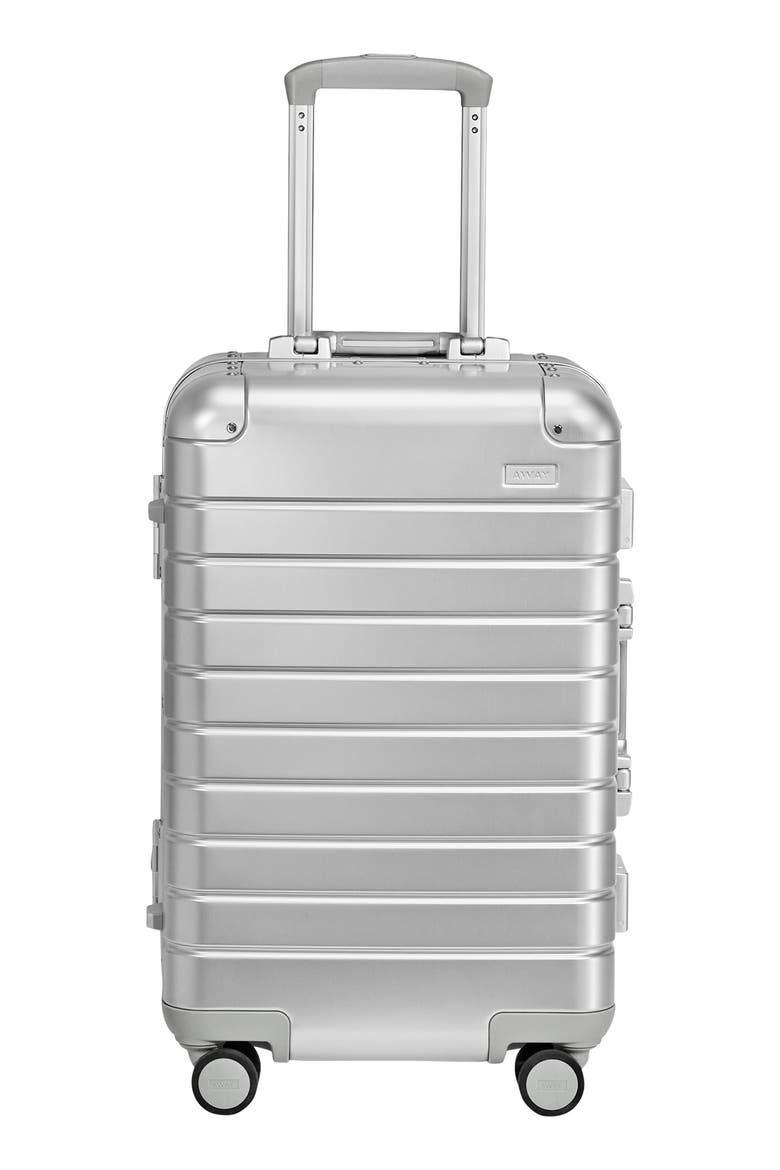 The Bigger Carry-On Suitcase: Aluminum Edition, Main, color, SILVER