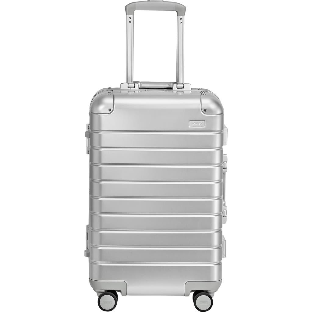 Away The Bigger Carry-On Suitcase: Aluminum Edition in Silver  product