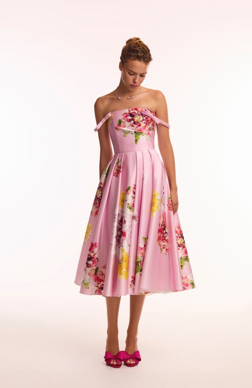 Milla Tea-length Floral Dress In Multi