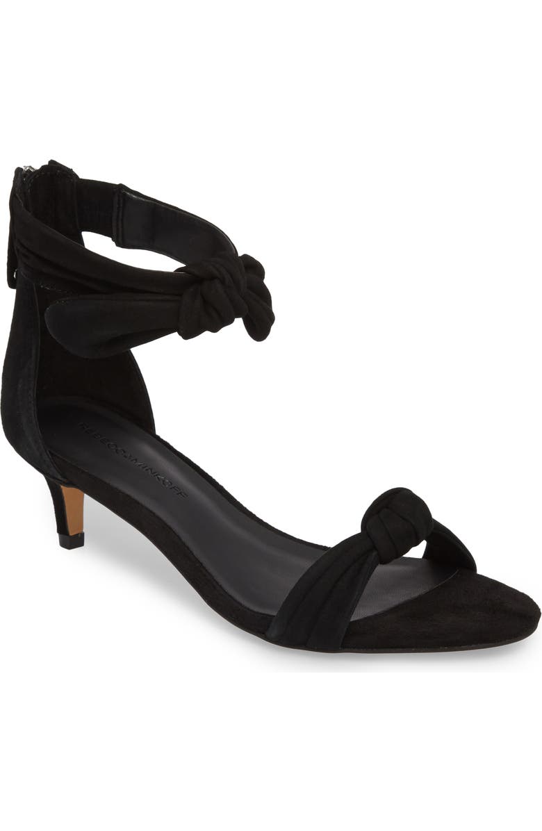 Rebecca Minkoff Kaley Knotted Kitten Heel Sandal, Main, color,
