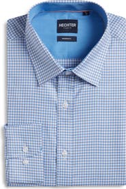 DANIEL HECHTER Trim Fit Check Cotton Dress Shirt
