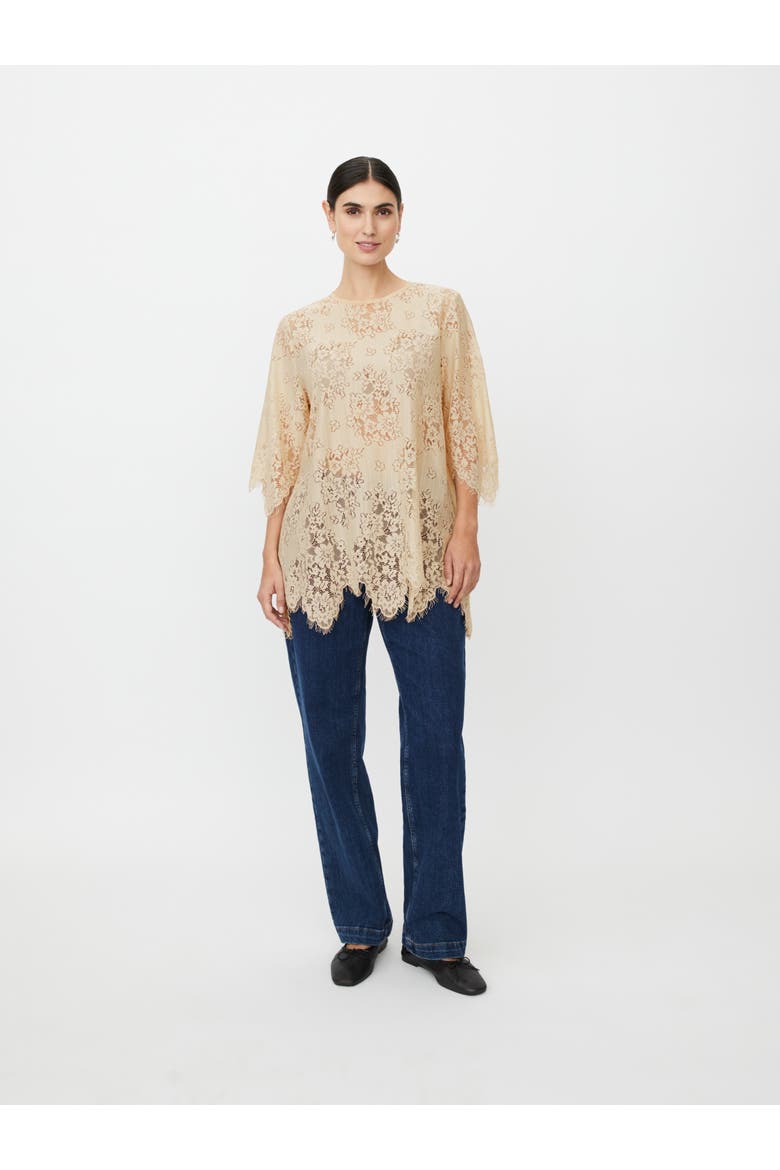 MaGaldora Lace Tunic Top, Alternate, color, Fog
