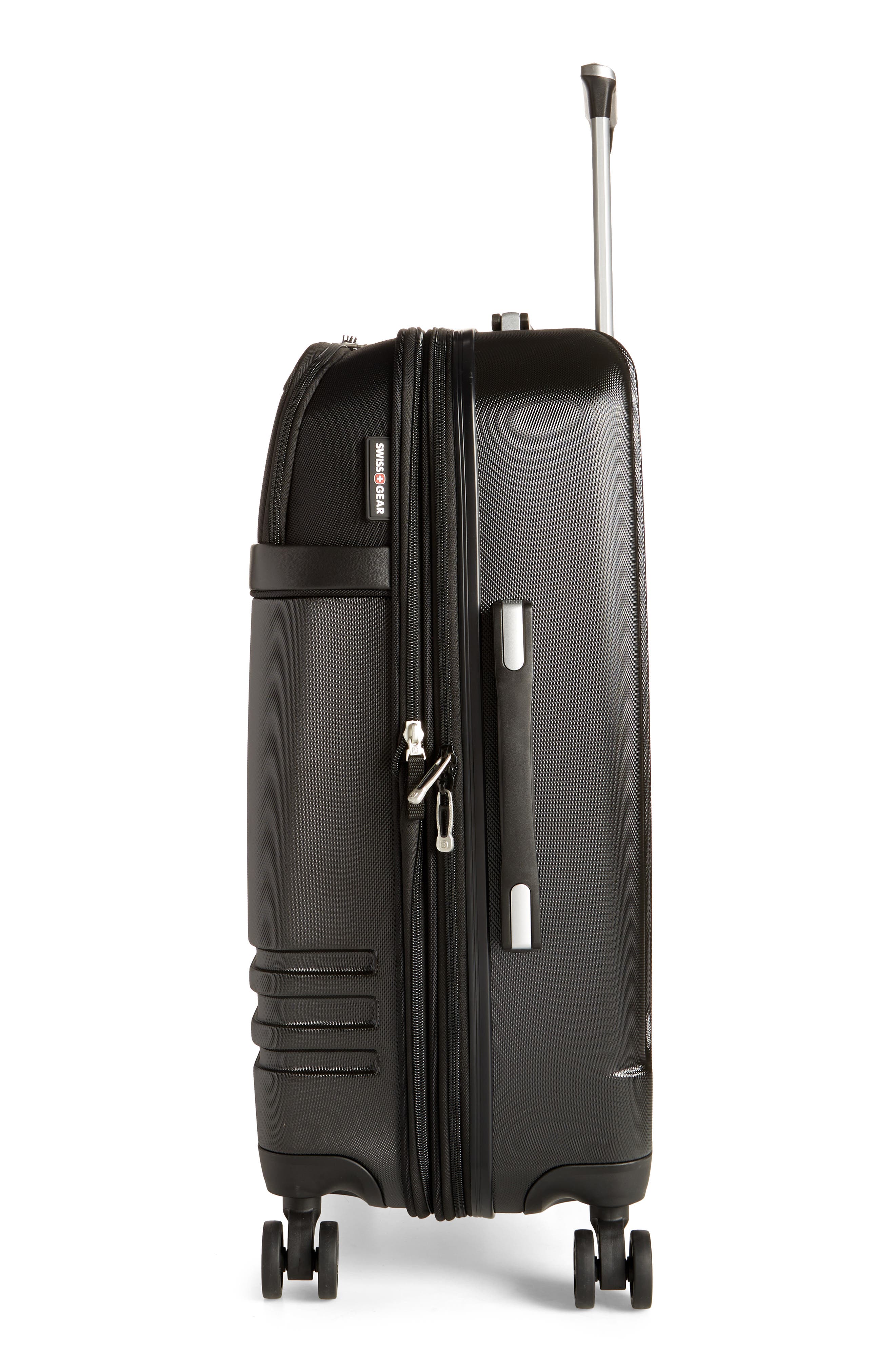 SWISSGEAR Hybrid 25-Inch Spinner Suitcase, Alternate, color, Black