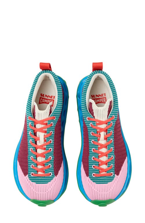Camper By Sunnei Sneaker In Burgundy Multi