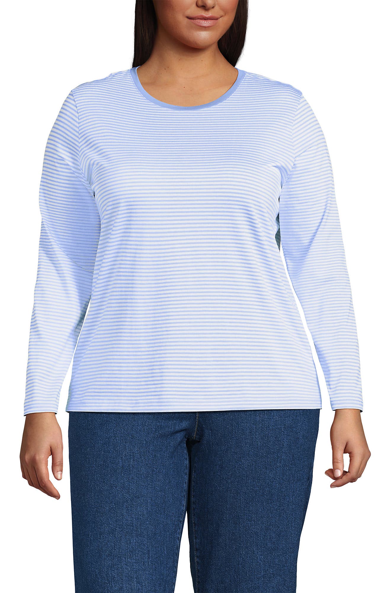 Light Sea Blue Micro Stripe