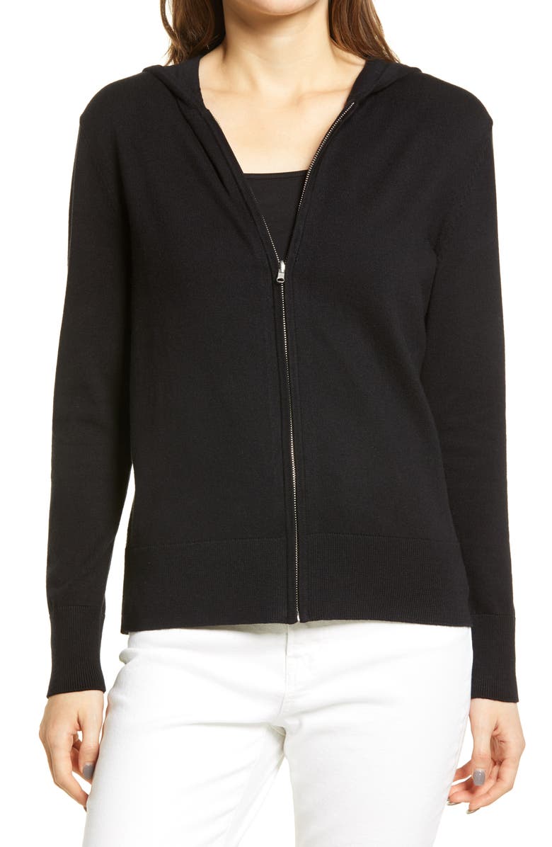 Nordstrom Zip Sweater Hoodie, Alternate, color,
