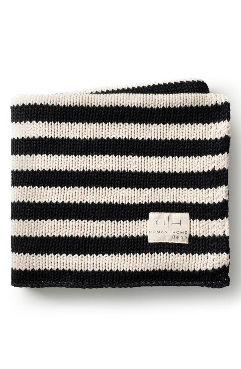 Domani Home Iconic Stripe Cotton Baby Blanket, Main, color,