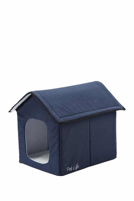 PET LIFE "Hush Puppy" Electronic Heating and Cooling Smart Collapsible Pet House - Small