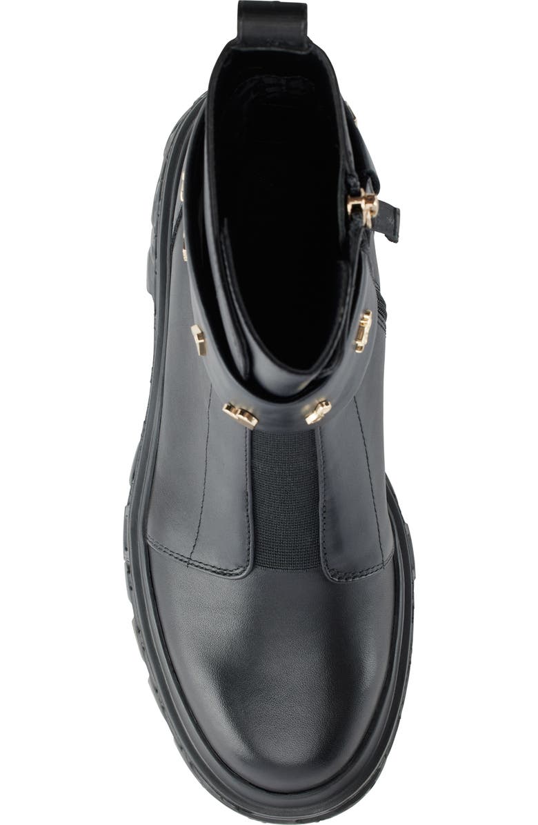 KARL LAGERFELD PARIS Latisha Lug Sole Bootie, Alternate, color, Black