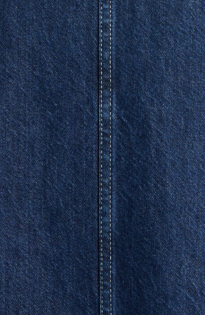 Madewell Denim A-Line Dress, Alternate, color, Bright Rinse Wash