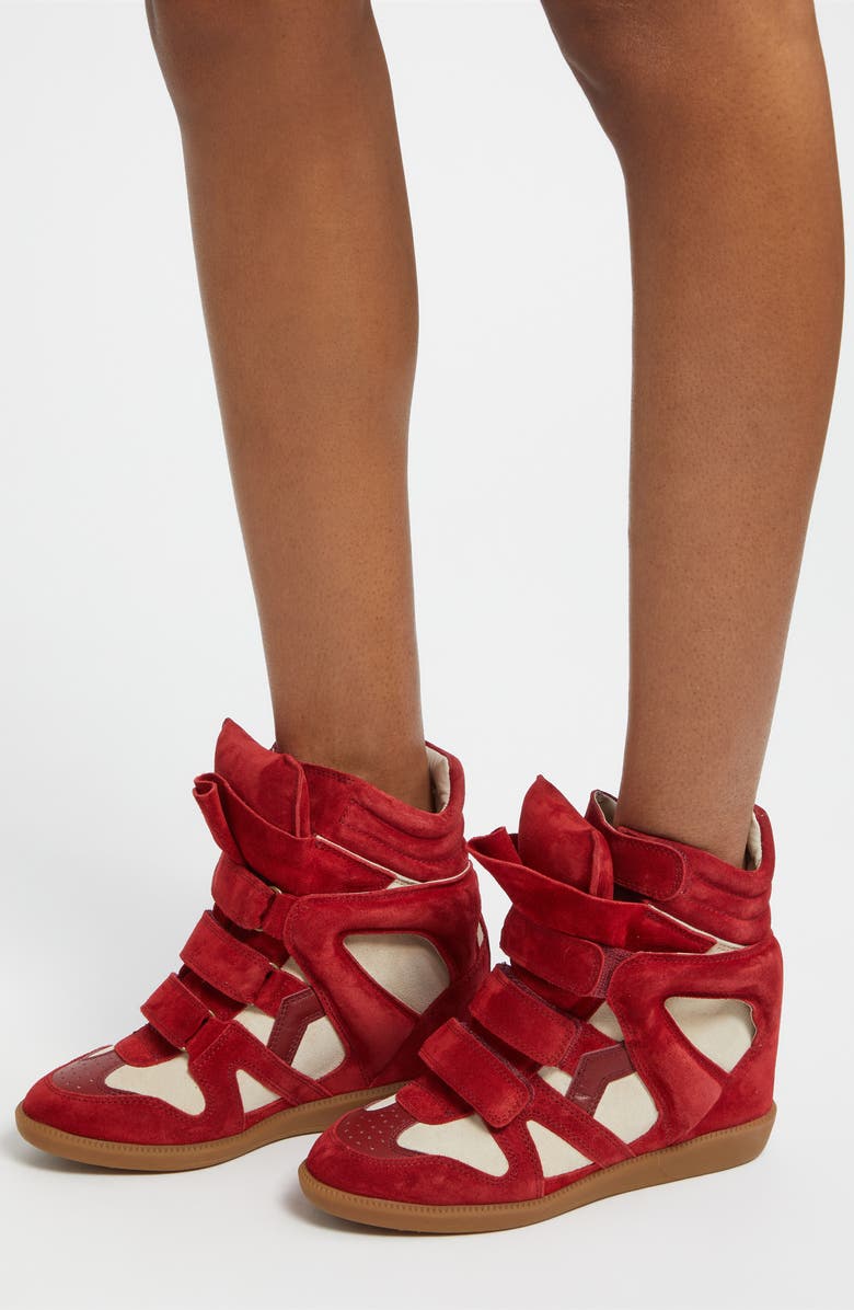 Isabel Marant Bekett Hidden Wedge High Top Sneaker, Alternate, color,
