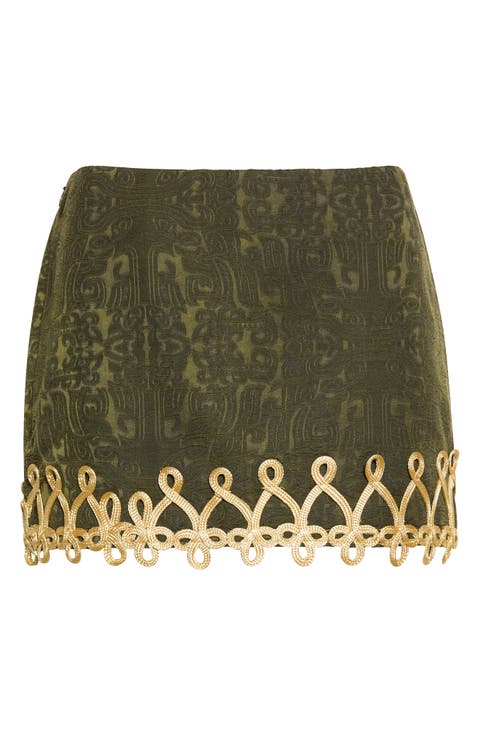 Chi Jacquard Miniskirt