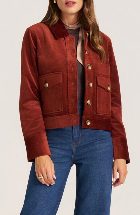 Jeri Cotton Blend Corduroy Jacket