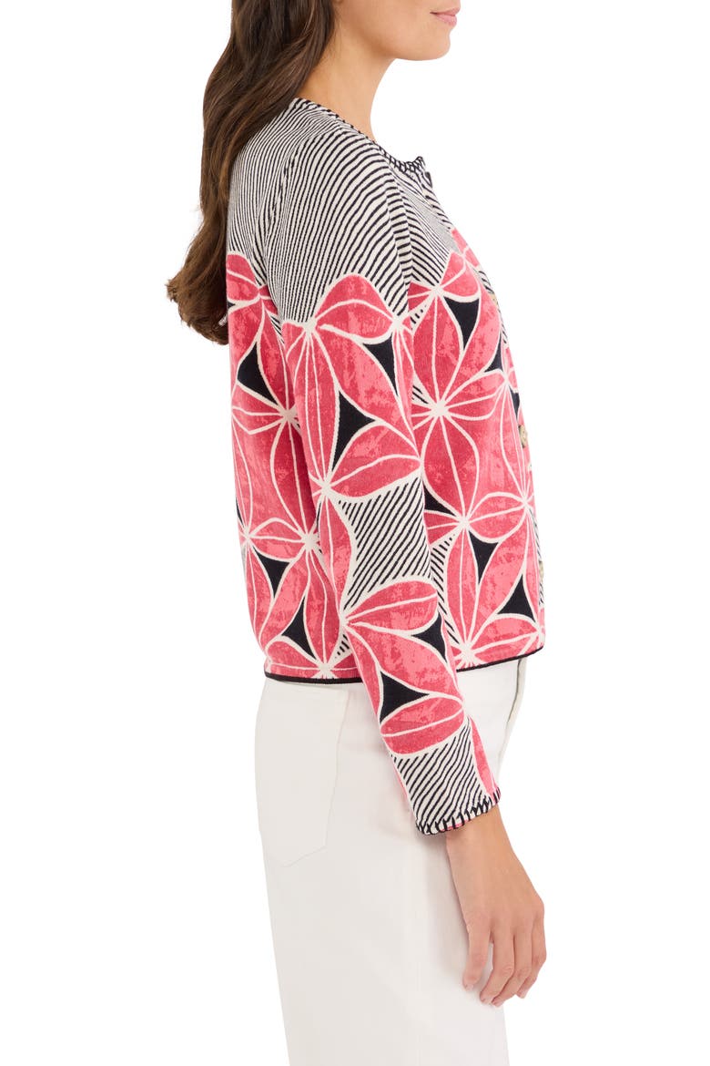 Gallery Walk Cardigan, Alternate, color, PINK MULTI