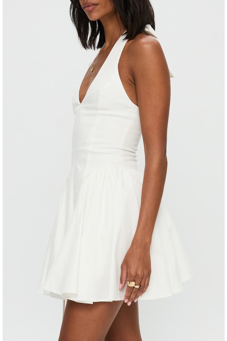 Karisse Halter Minidress, Alternate, color, WHITE