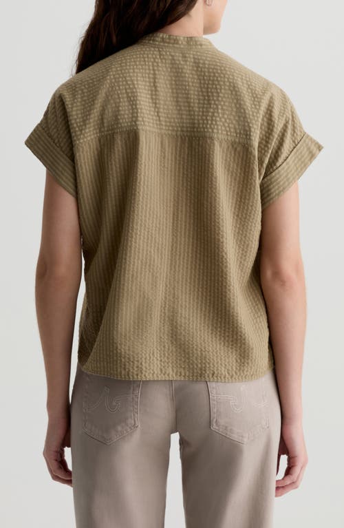 Shop Ag Ellis Cotton Blend Button-up Shirt
