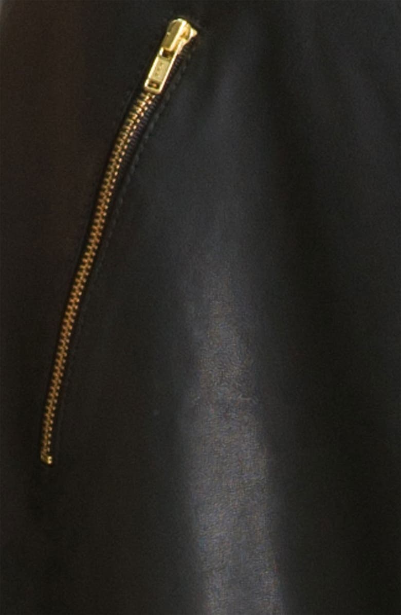 Free People Faux Leather Skirt, Alternate, color, 