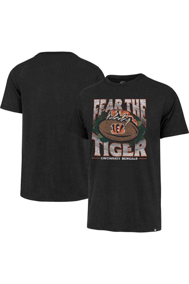 Men's '47 Black Cincinnati Bengals Regional Franklin T-Shirt, Main, color, Black