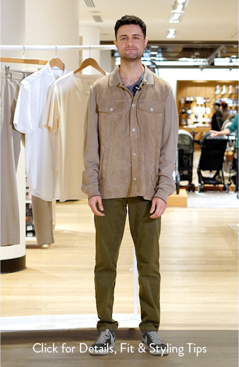 Ultralight Suede & Merino Wool Overshirt, sales video thumbnail