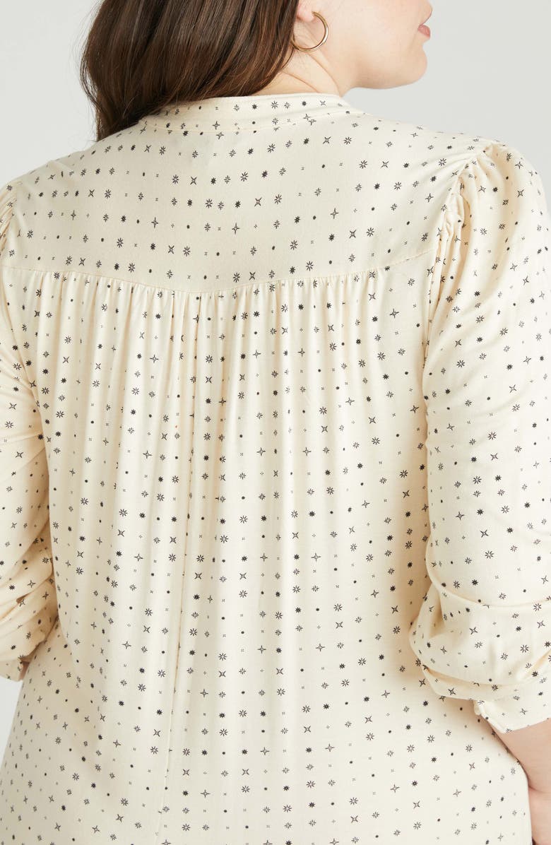 Universal Standard Liquid Long Sleeve Dress, Alternate, color, Galactic Print In Beige