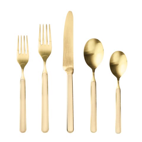 Fantasia Ice Gold Flatware  Set - 5 Pieces