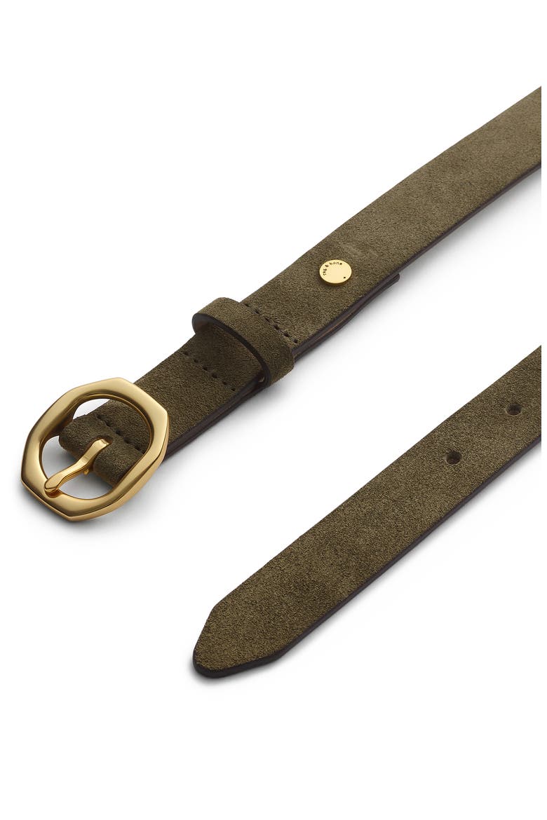 Small Audrey Suede Belt, Alternate, color, OLIVE SUEDE