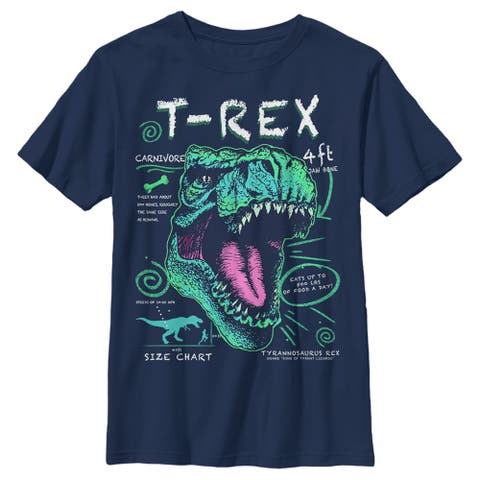 Boys' Husky Plus T-Rex Schematic Detail Graphic Tee
