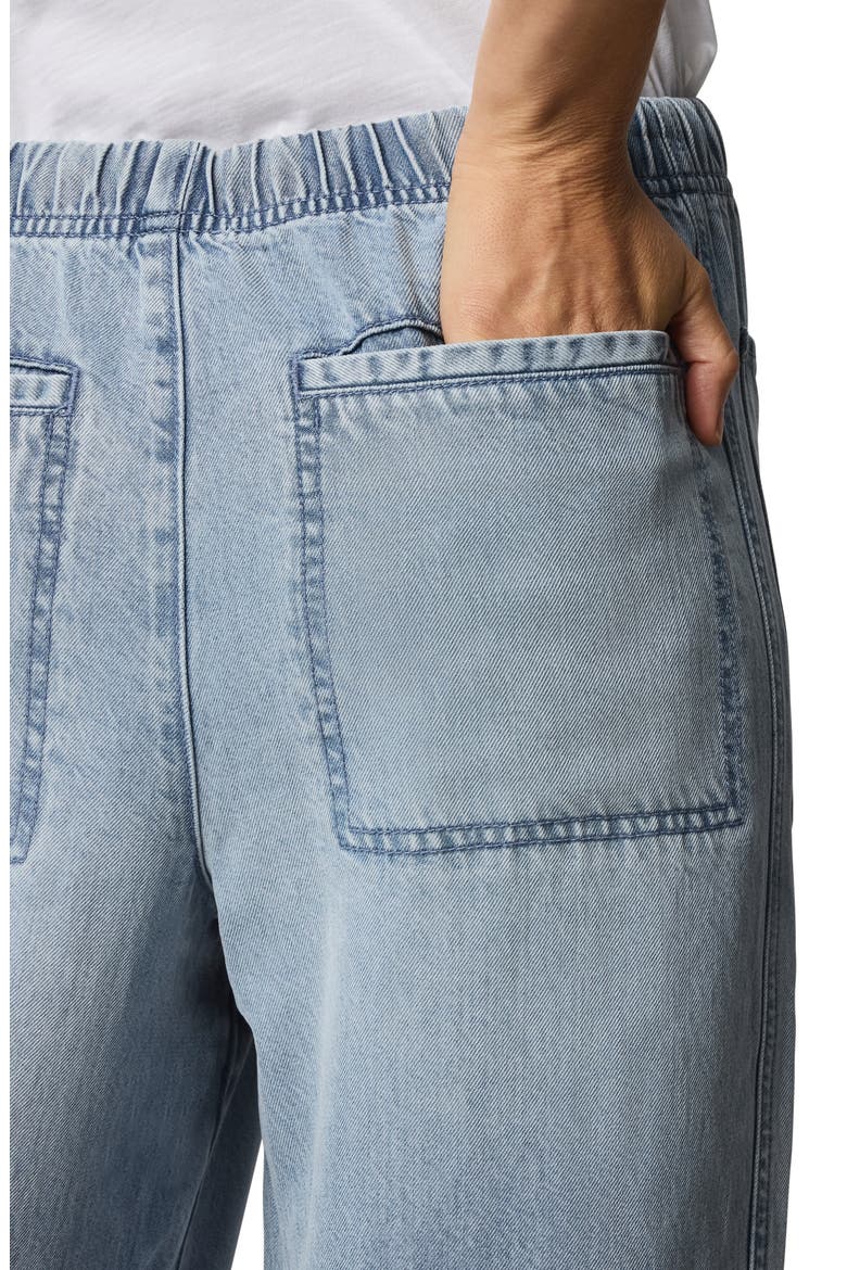 Denim Drawstring Pants, Alternate, color, MEDIUM WASH