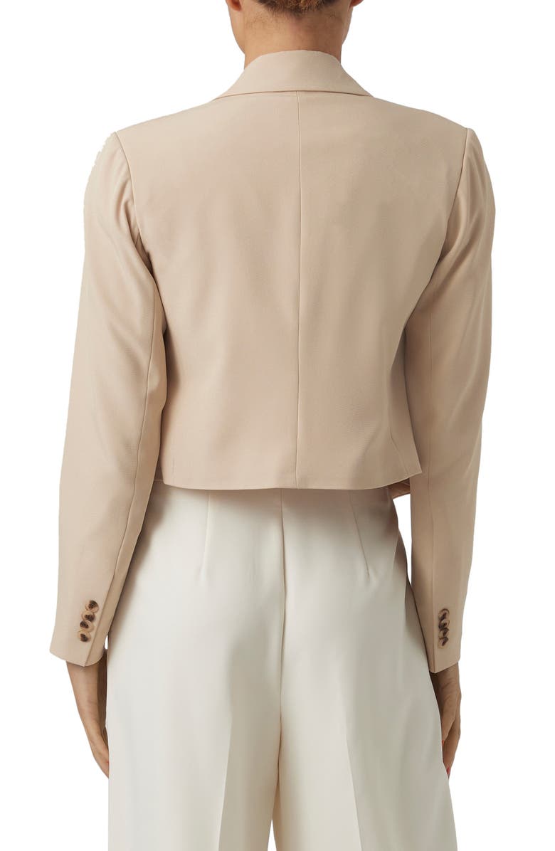 VERO MODA Saimaitzi Peaked Lapel Crop Blazer, Alternate, color, 