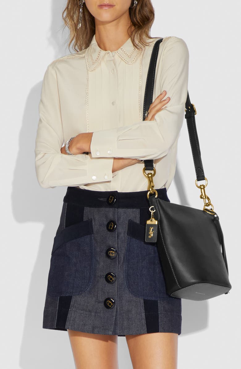 COACH Archival 20 Duffle Leather Shoulder Bag, Alternate, color,