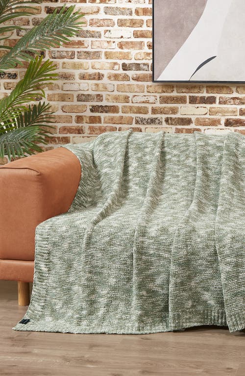 Lucky Brand Logan Chenille Blanket In Green