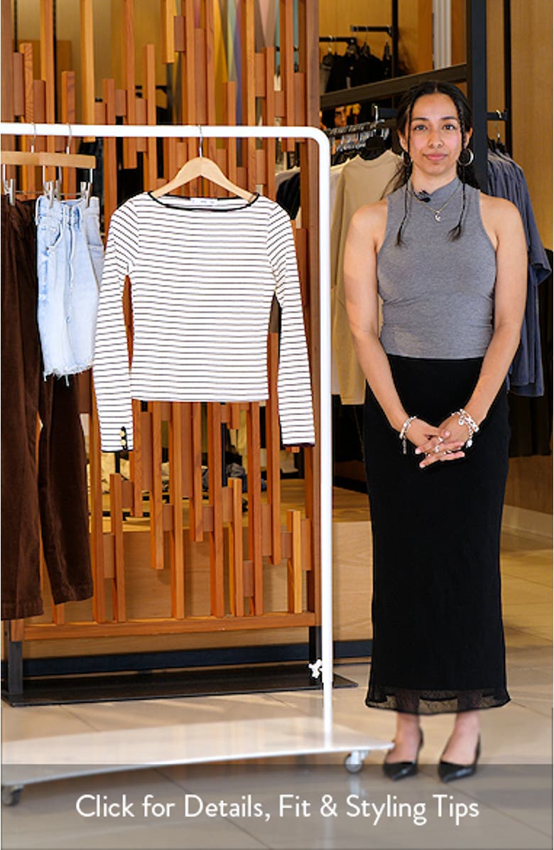 Porta Stripe Cotton Long Sleeve T-Shirt, sales video thumbnail