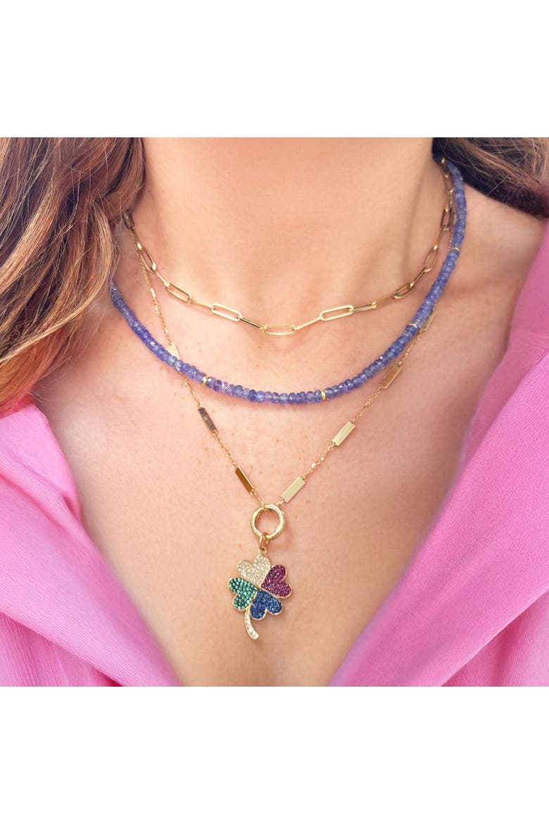 Gold Bar Chain Necklace, Alternate, color, Gold