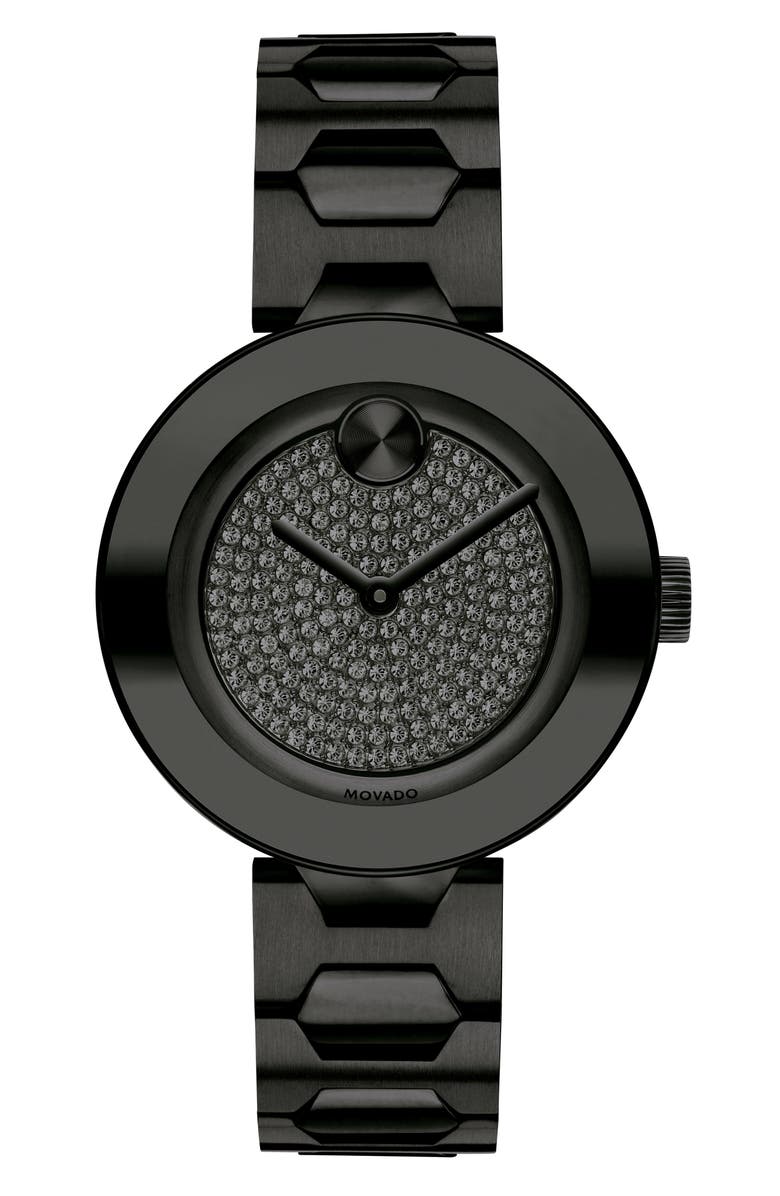 Movado Bold Pavé T-Bar Bracelet Watch, 32mm, Main, color, 