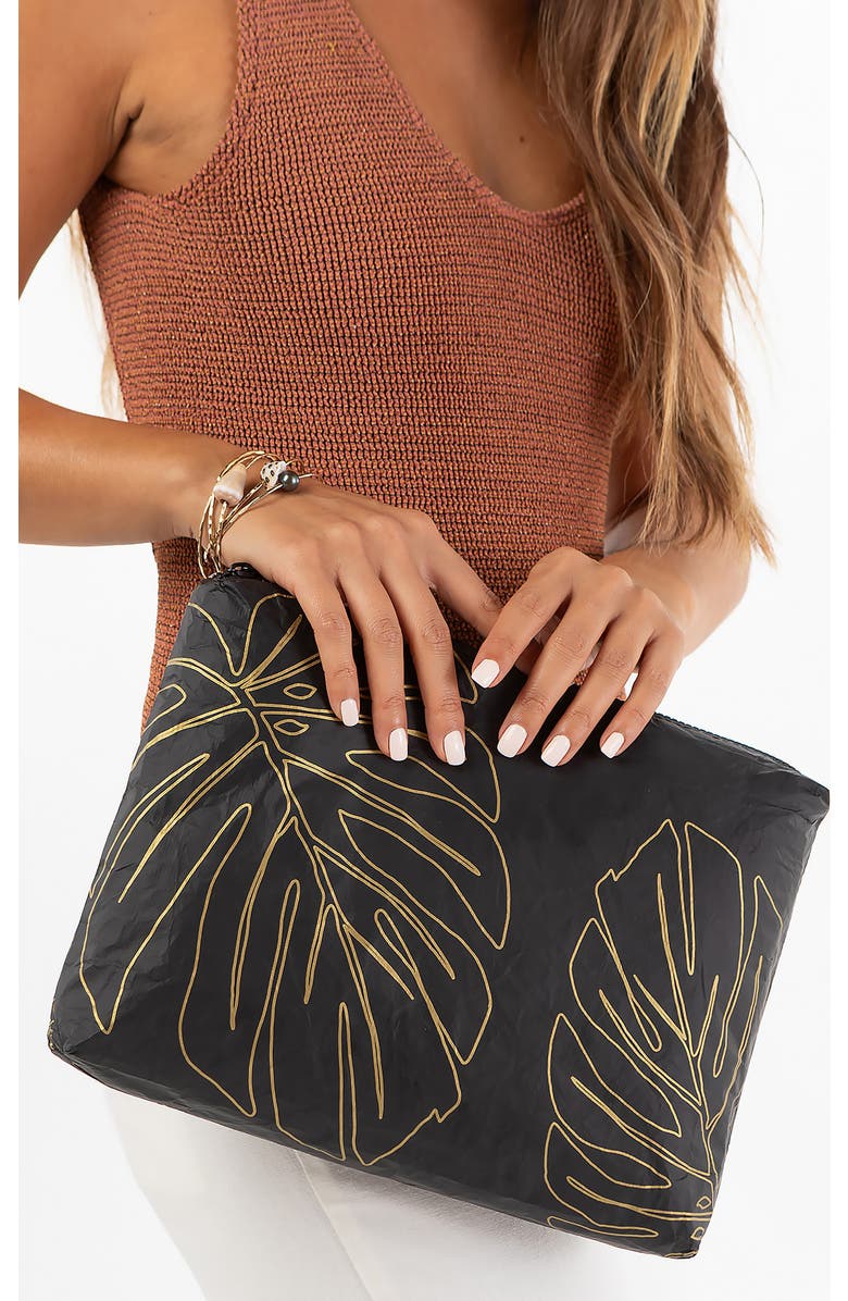 Aloha Collection Mid Lanai Water Resistant Tyvek<sup>®</sup> Zip Pouch, Alternate, color,