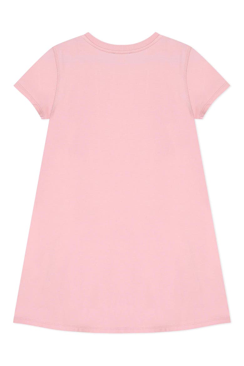 Logo French Terry T-Shirt Dress, Alternate, color, BUBBLE