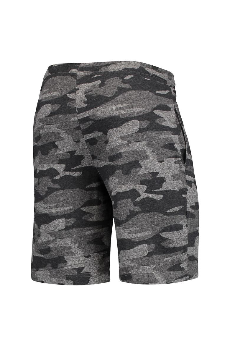 Men's Concepts Sport Charcoal/Gray Iowa Hawkeyes Camo Backup Terry Jam Lounge Shorts, Alternate, color, Charcoal