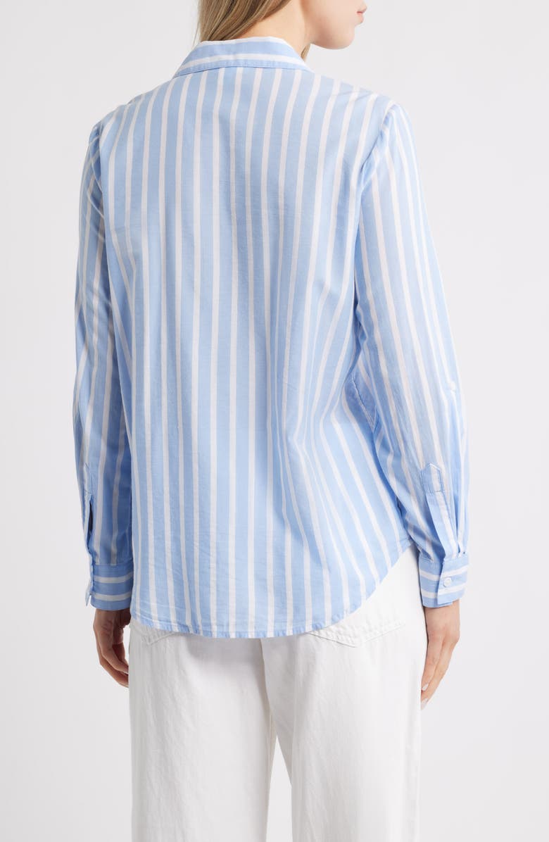 beachlunchlounge Annalisa Stripe Shirt, Alternate, color, Shoreline