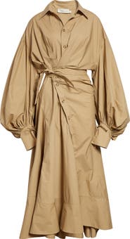 Zimmermann Rebellion Long Sleeve Cotton Poplin Shirtdress