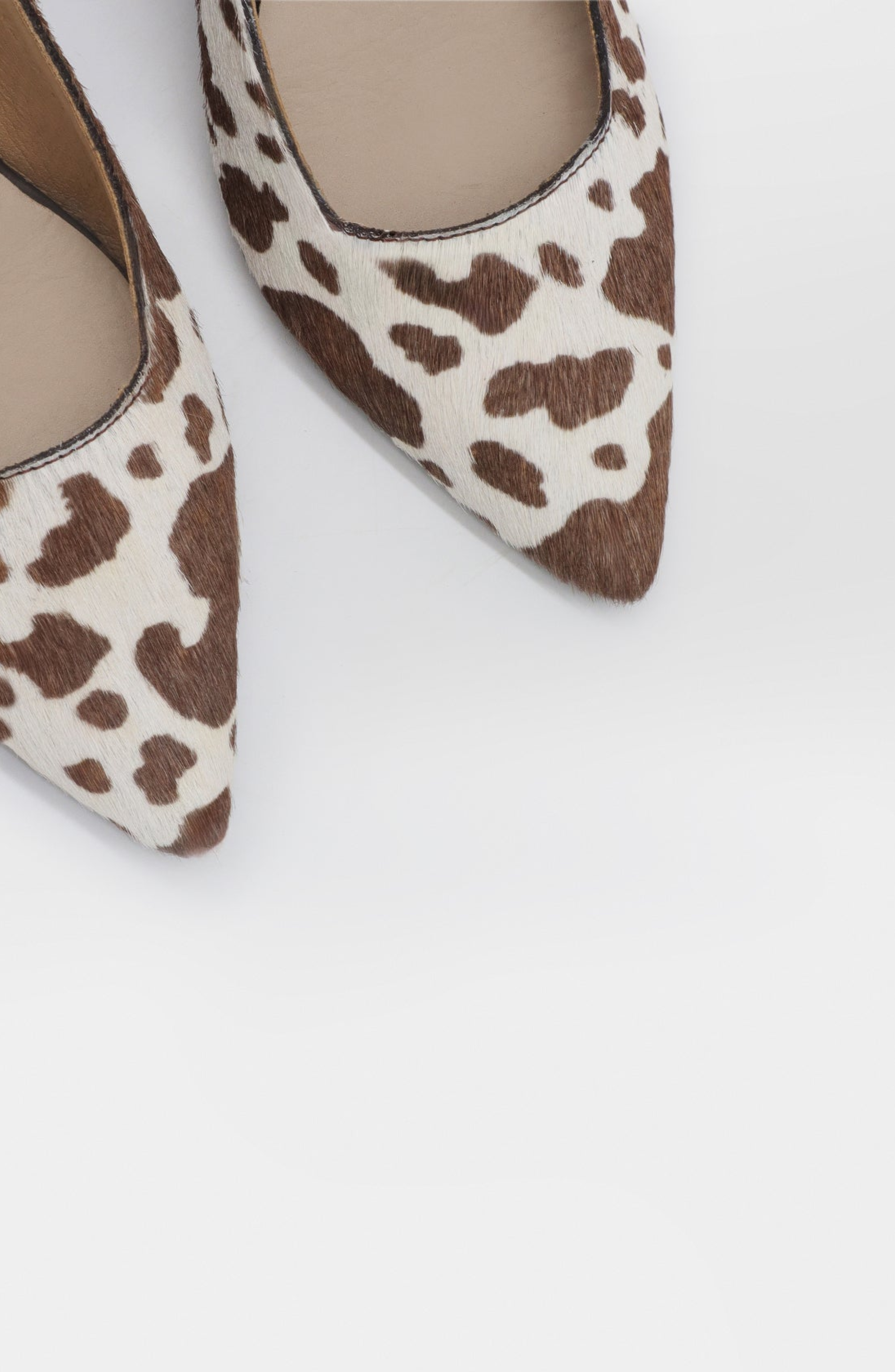 Lusso Leather Slingback Kitten Heel, Alternate, color, Brown X White