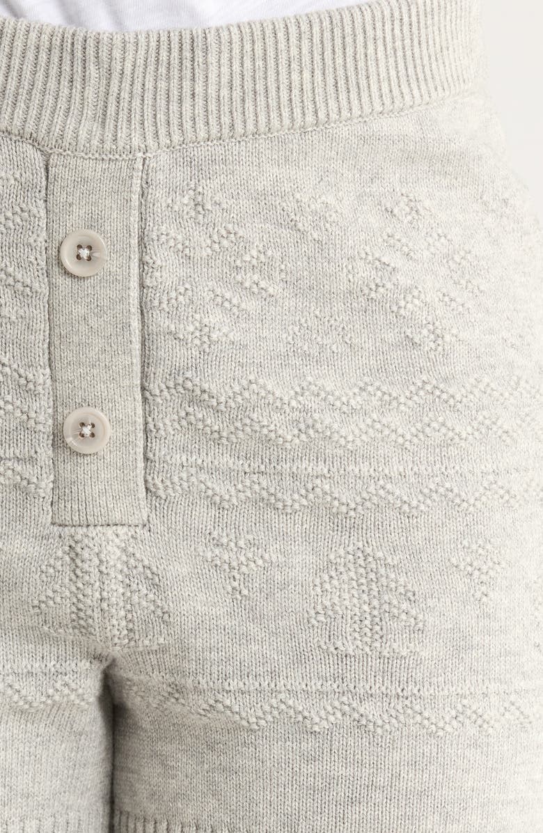 Papinelle Fair Isle SleepShorts, Alternate, color, Grey Marl