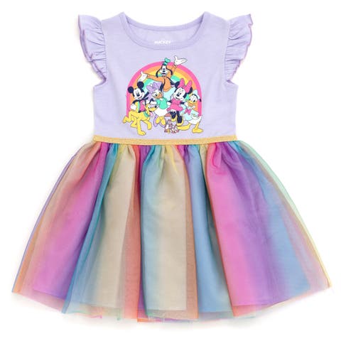 Mickey Mouse & Friends Short Sleeve Tutu Dress