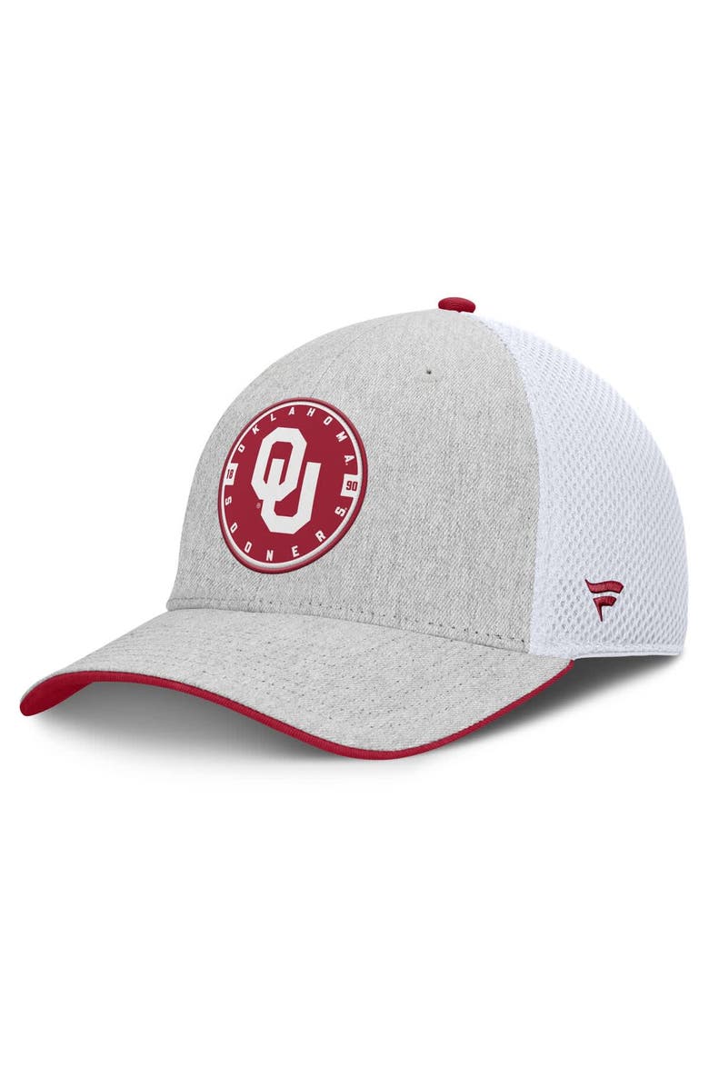FANATICS Men's Fanatics  Heather Gray Oklahoma Sooners Trigger Flex Hat, Main, color, 